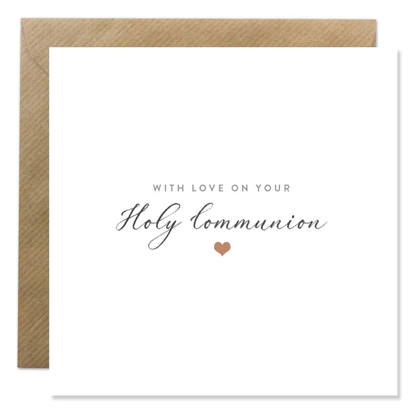 Bold Bunny Holy Communion Card