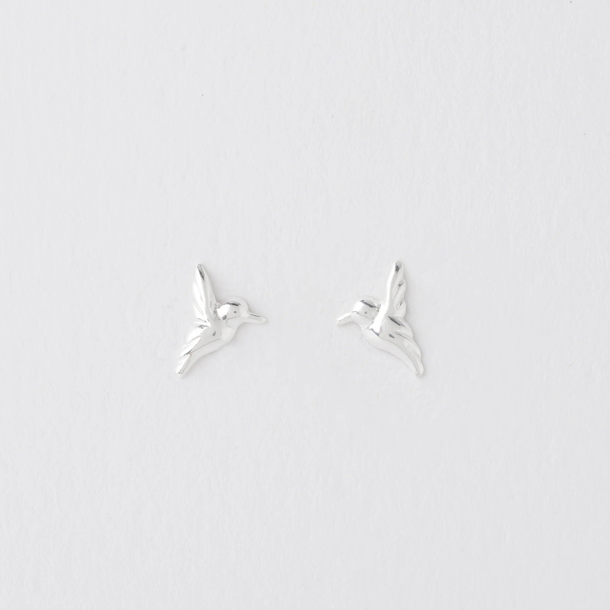 Crumble & Core Hummingbird With Love Card with Earrings in a White Box by Weirs of Baggot Street