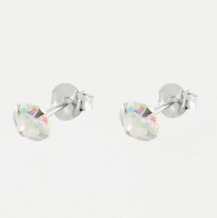 Crumble & Core Lavender Wreath Auntie Card with Earrings in a White Box by Weirs of Baggot Street