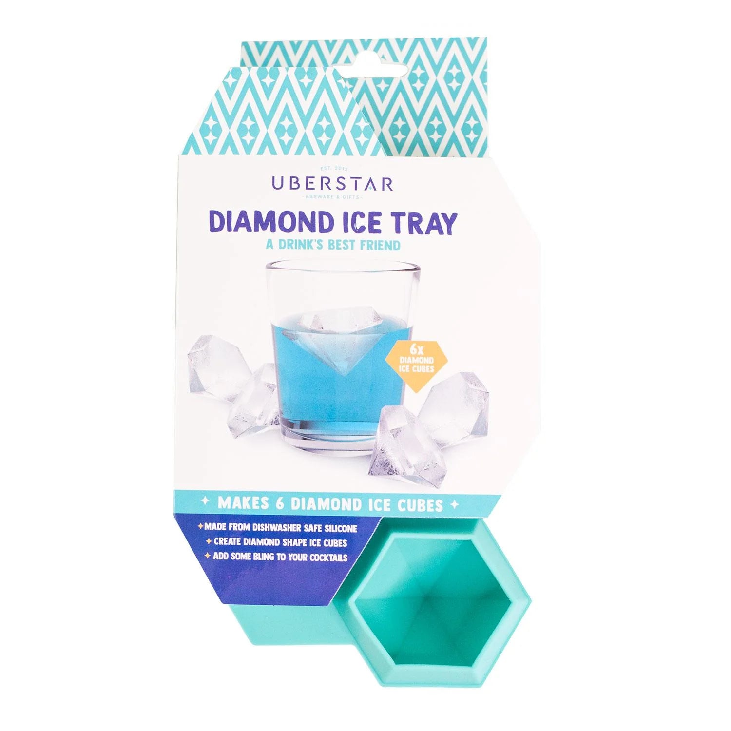 Fab Gifts | Bar & Drinks Diamond Ice Cube Tray by Weirs of Baggot Street
