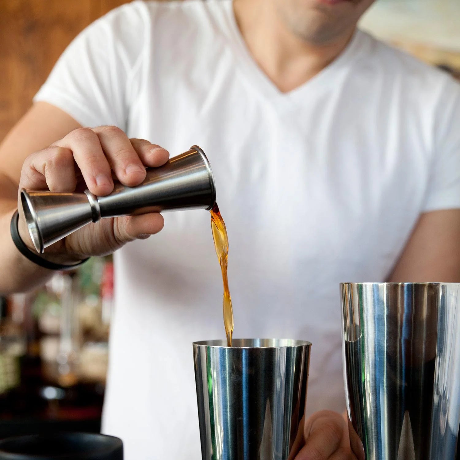 Fab Gifts | Bar & Drinks Double Jigger Silver by Weirs of Baggot Street