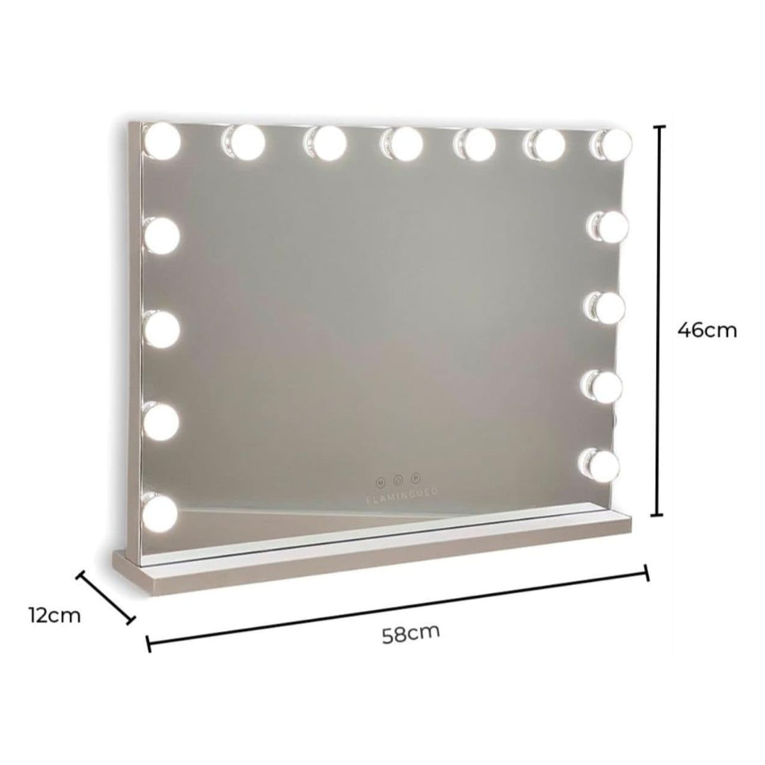 Fab Gifts | Kim Mirror with 15 Hollywood LED lights by Weirs of Baggot Street