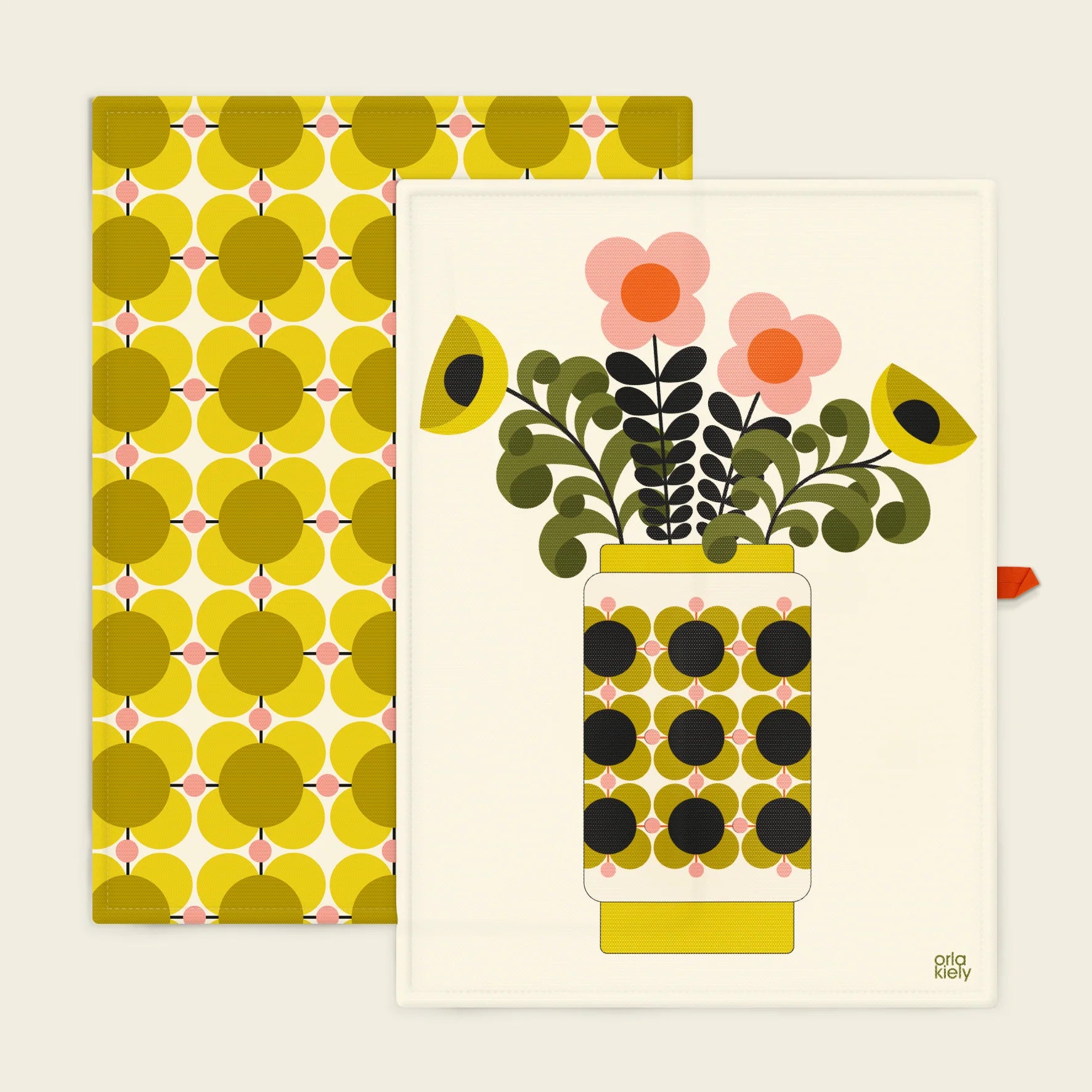 Fab Gifts | Orla Kiely Vase Of Flowers Tea Towels Set of 2 by Weirs of Baggot Street