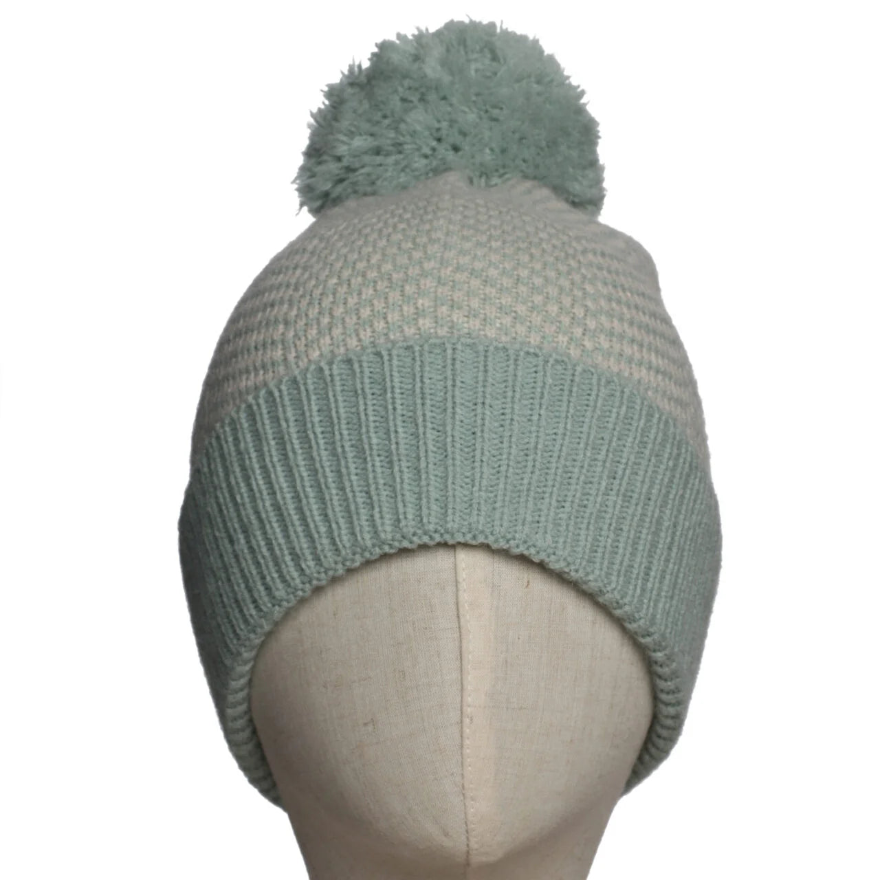 Fab Gifts | Winter Accessories Winter Beanie Herringbone Green by Weirs of Baggot Street