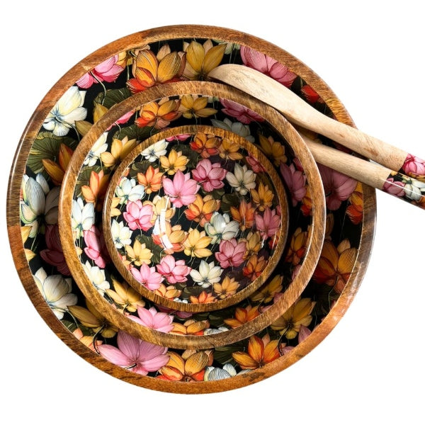 Fab Gifts | byroom mango wood black wildflower by Weirs Gifts