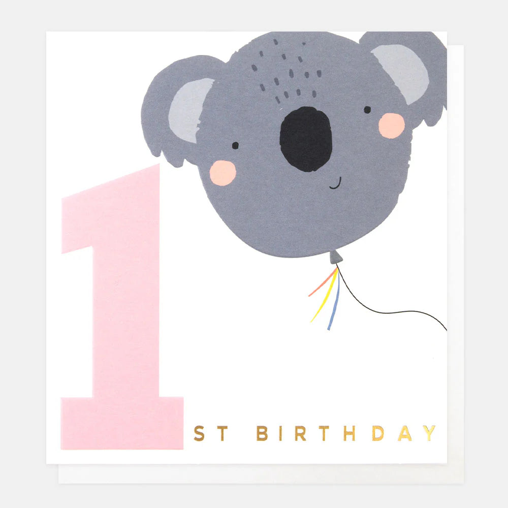 Fabulous Gifts Caroline Gardner 1st Birthday Koala Card by Weirs of Baggot Street