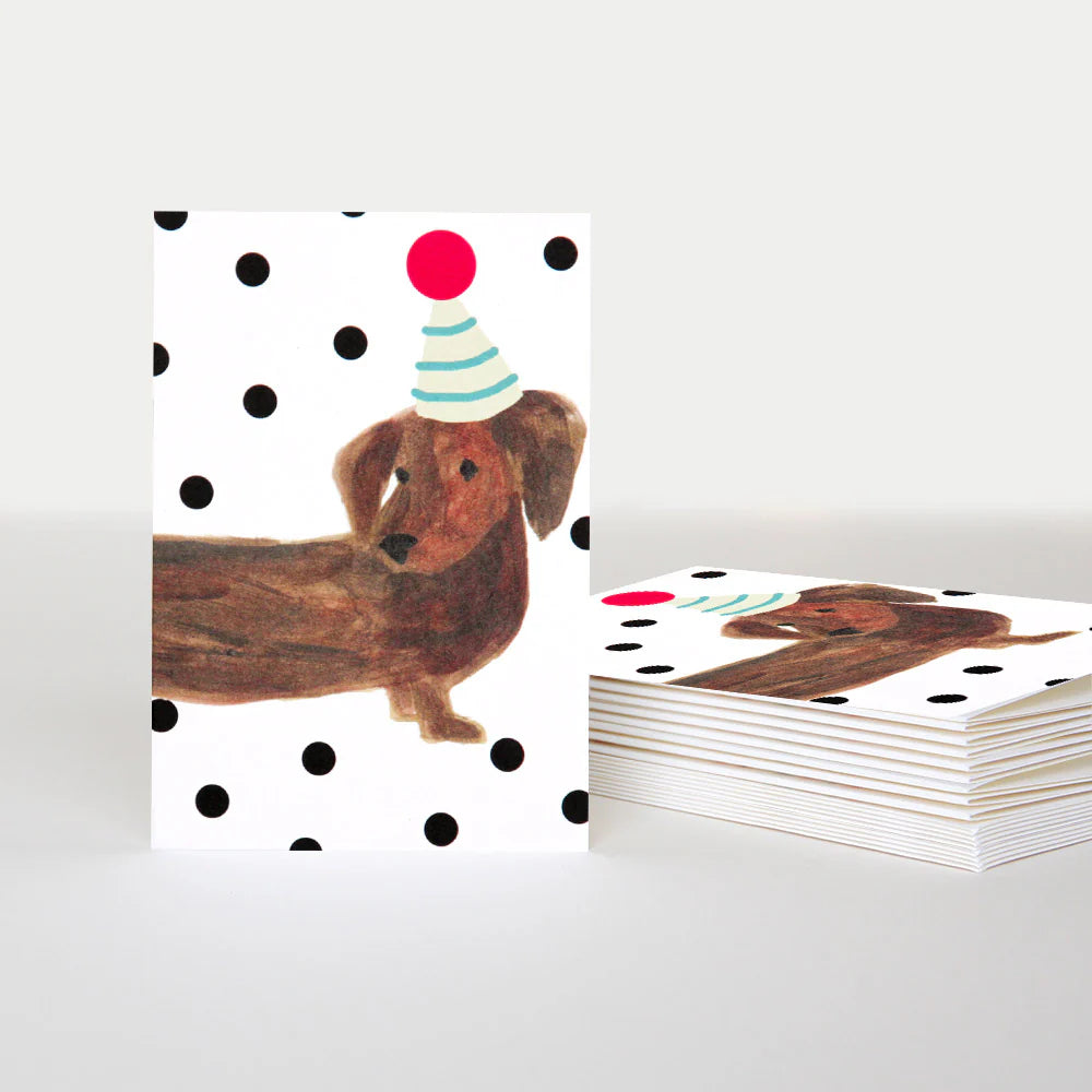 Fabulous Gifts Caroline Gardner Sausage Dog Blank 10PK Card by Weirs of Baggot Street