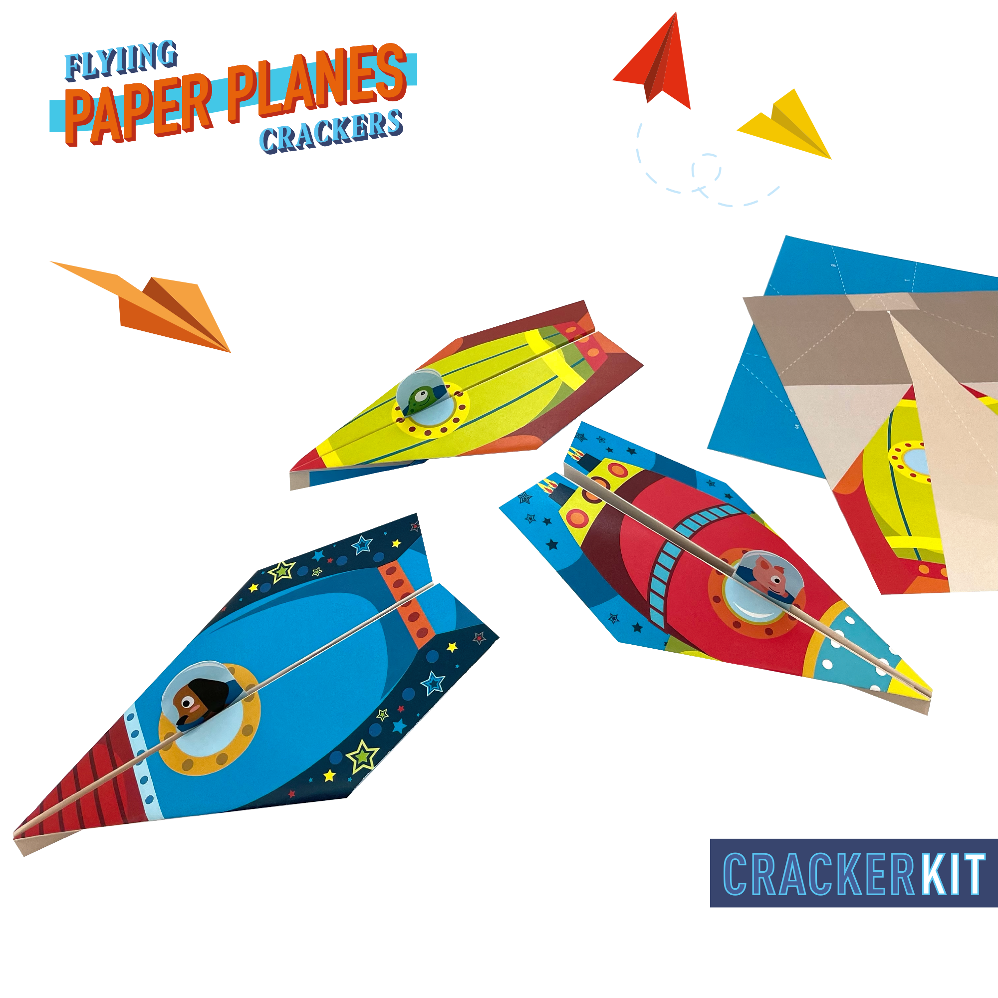 Fabulous Gifts Christmas Crackers Holly & Ivy Games Crackers Paper Planes by Weirs of Baggot Street