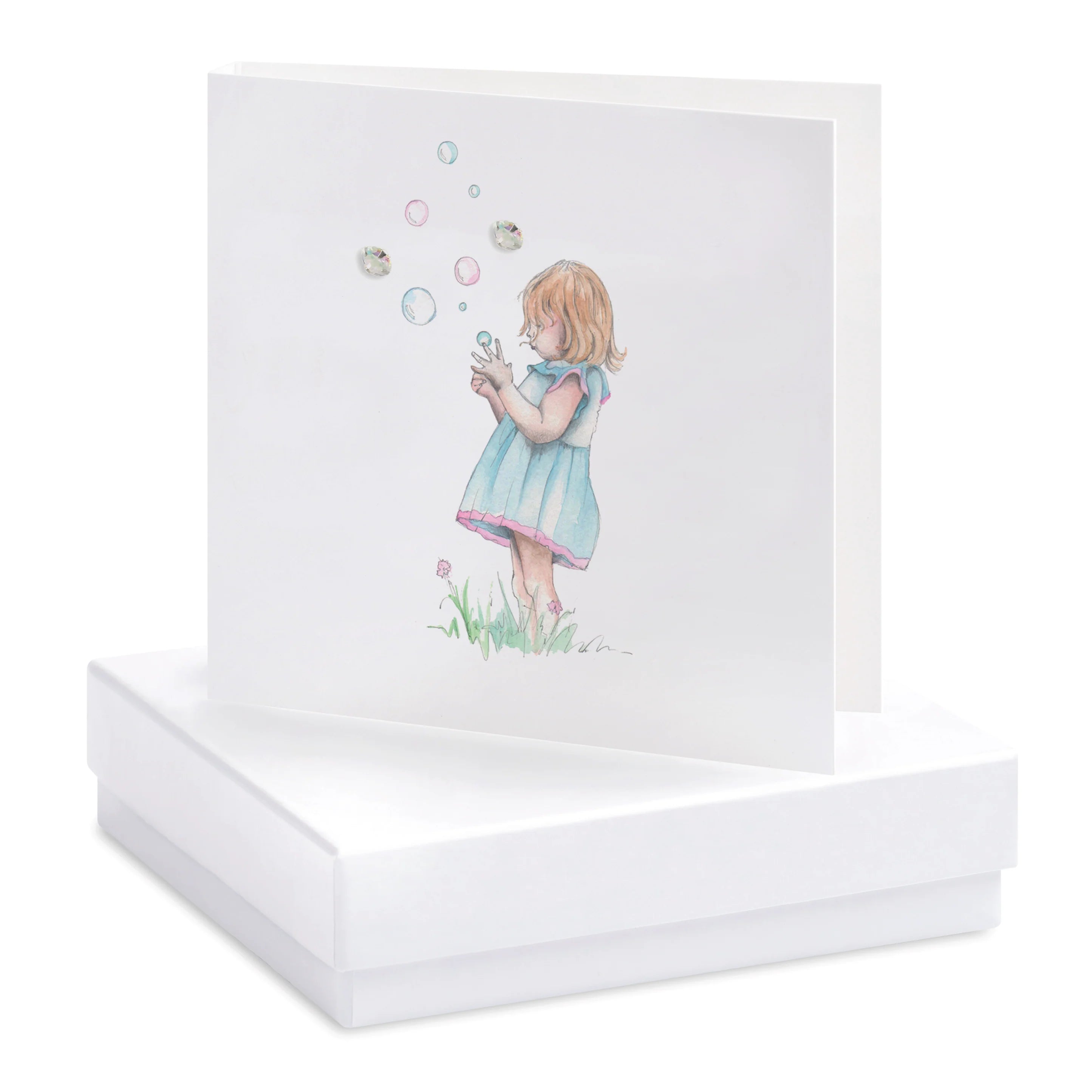 Fabulous Gifts Crumble & Core Box Bubble Girl Earring Card by Weirs of Baggot Street