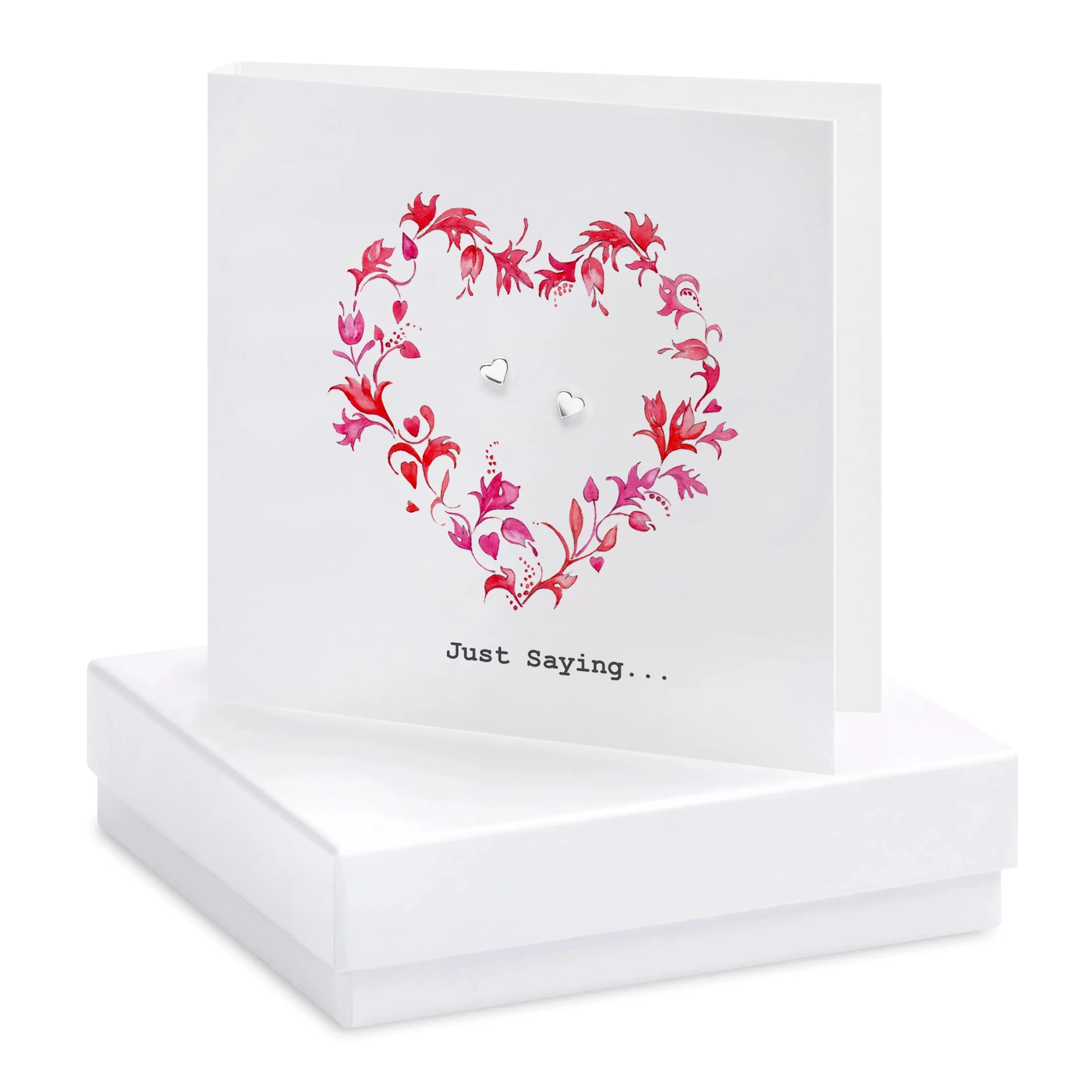 Fabulous Gifts Crumble & Core Box Red Heart Earring Card by Weirs of Baggot Street