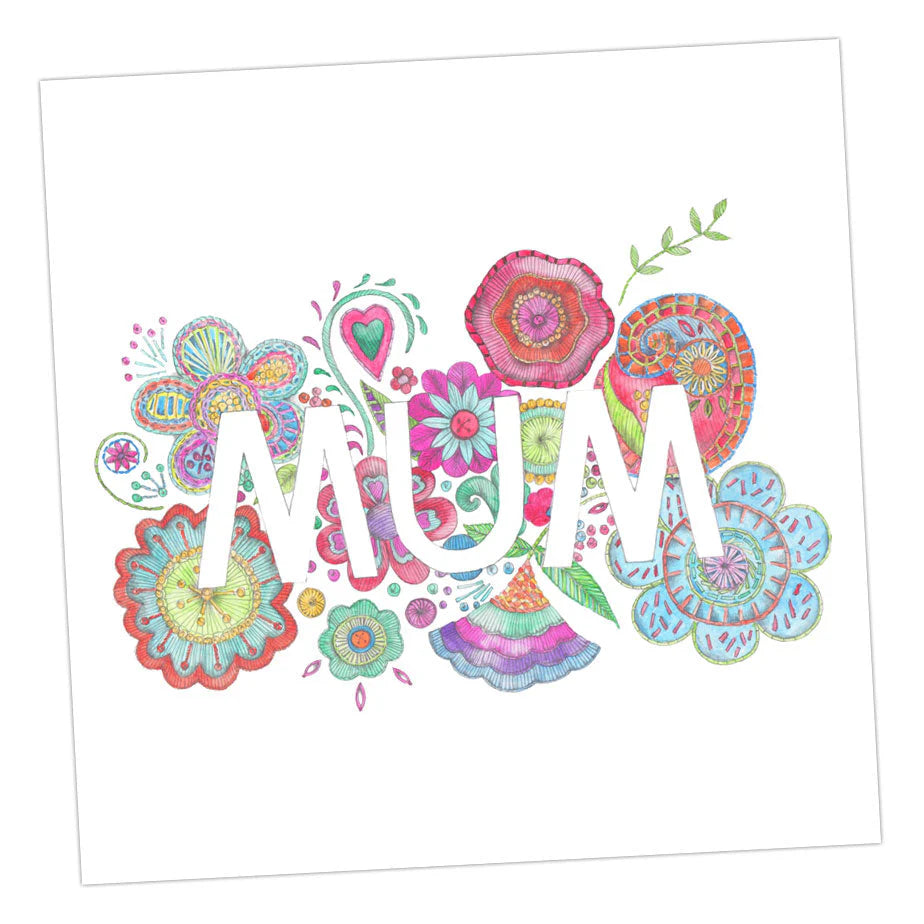 Fabulous Gifts Crumble & Core Embroidered Mum Card by Weirs of Baggot Street