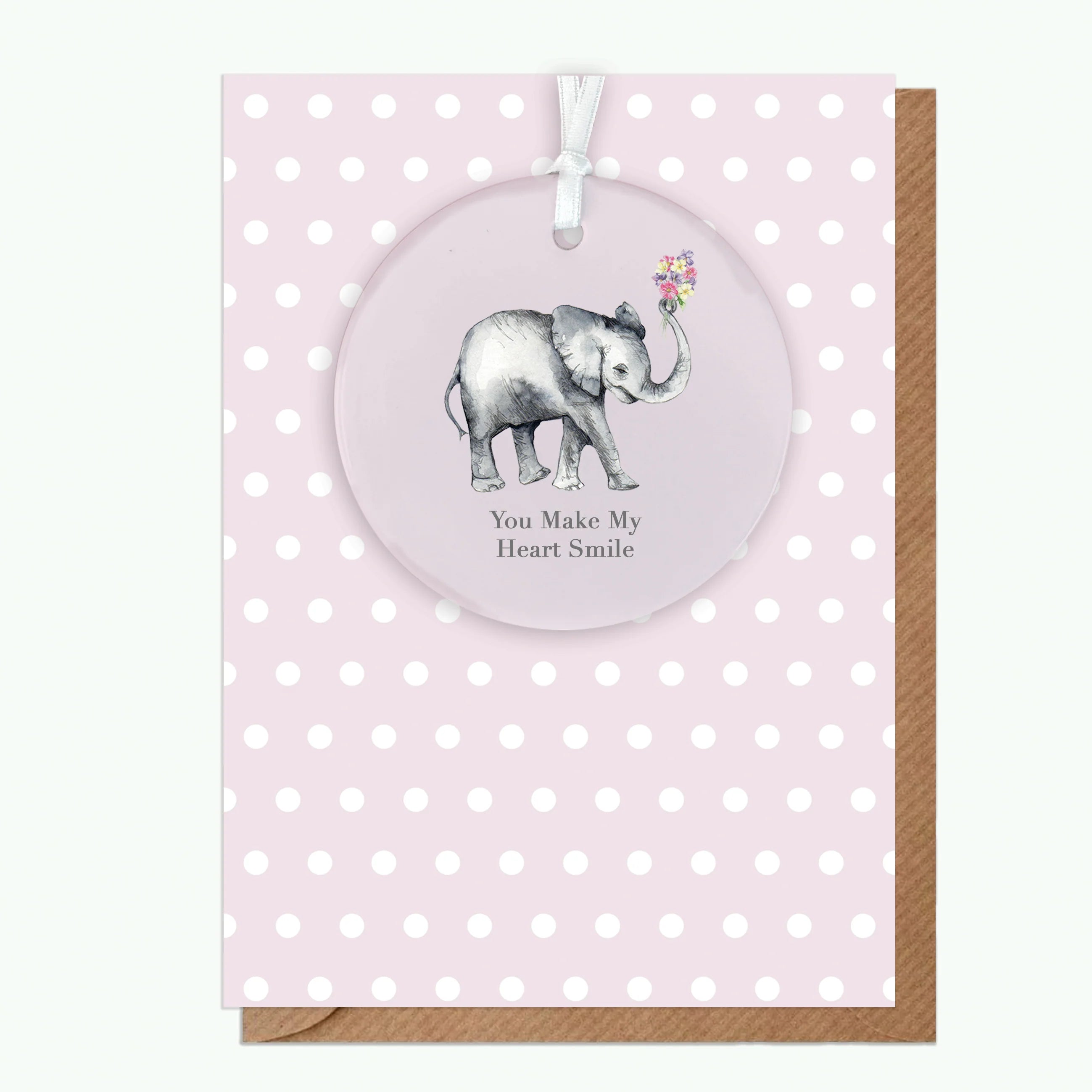 Fabulous Gifts Crumble & Core Keepsake Elephant Smile Card by Weirs of Baggot Street