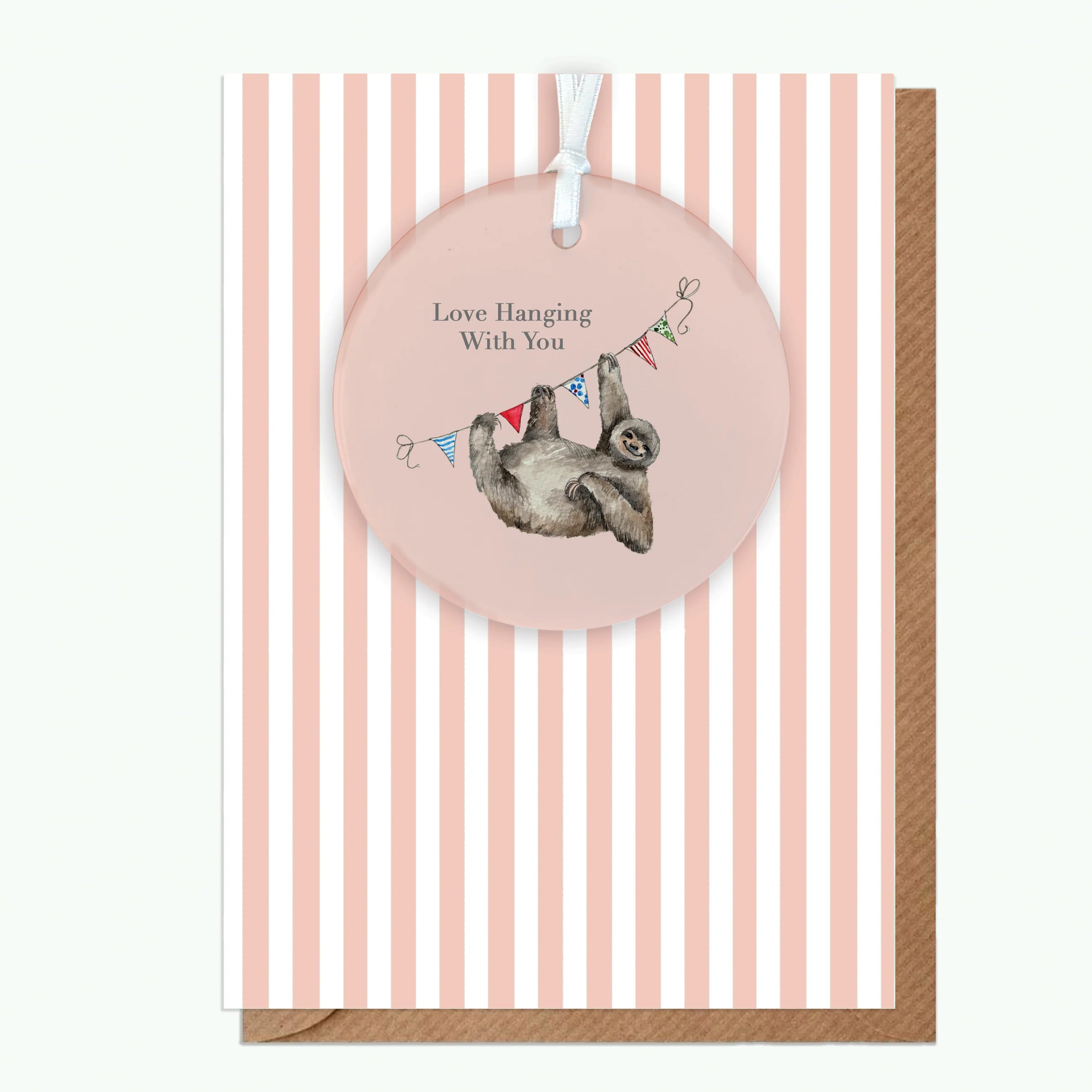 Fabulous Gifts Crumble & Core Keepsake Sloth Love Hanging Card by Weirs of Baggot Street