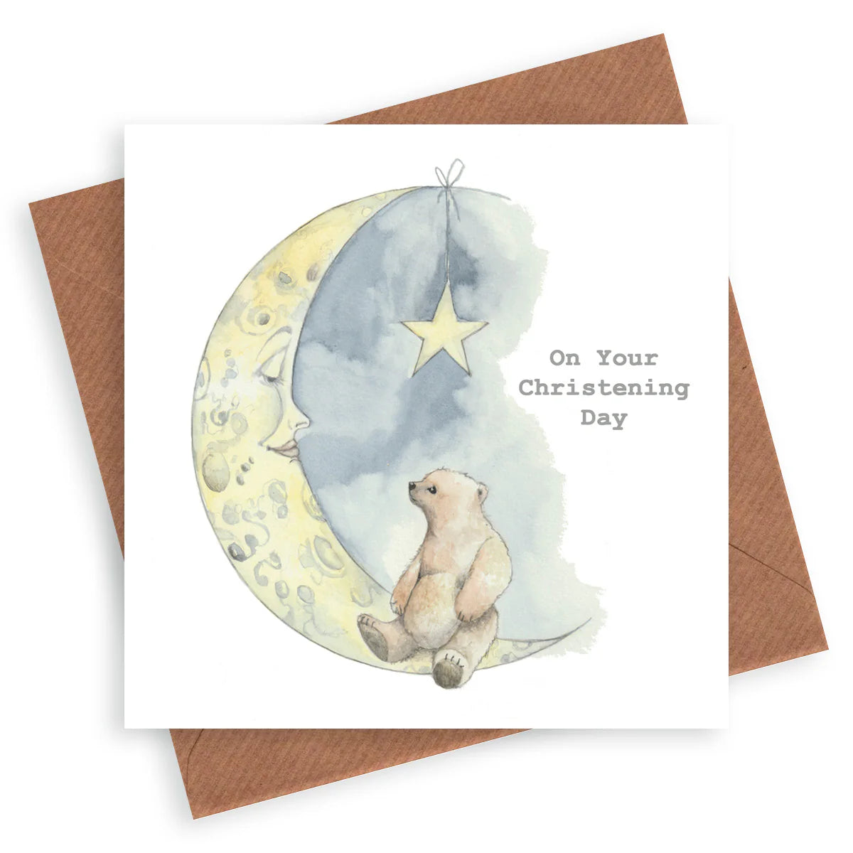Fabulous Gifts Crumble & Core Moon And Bear Christening Card by Weirs of Baggot Street
