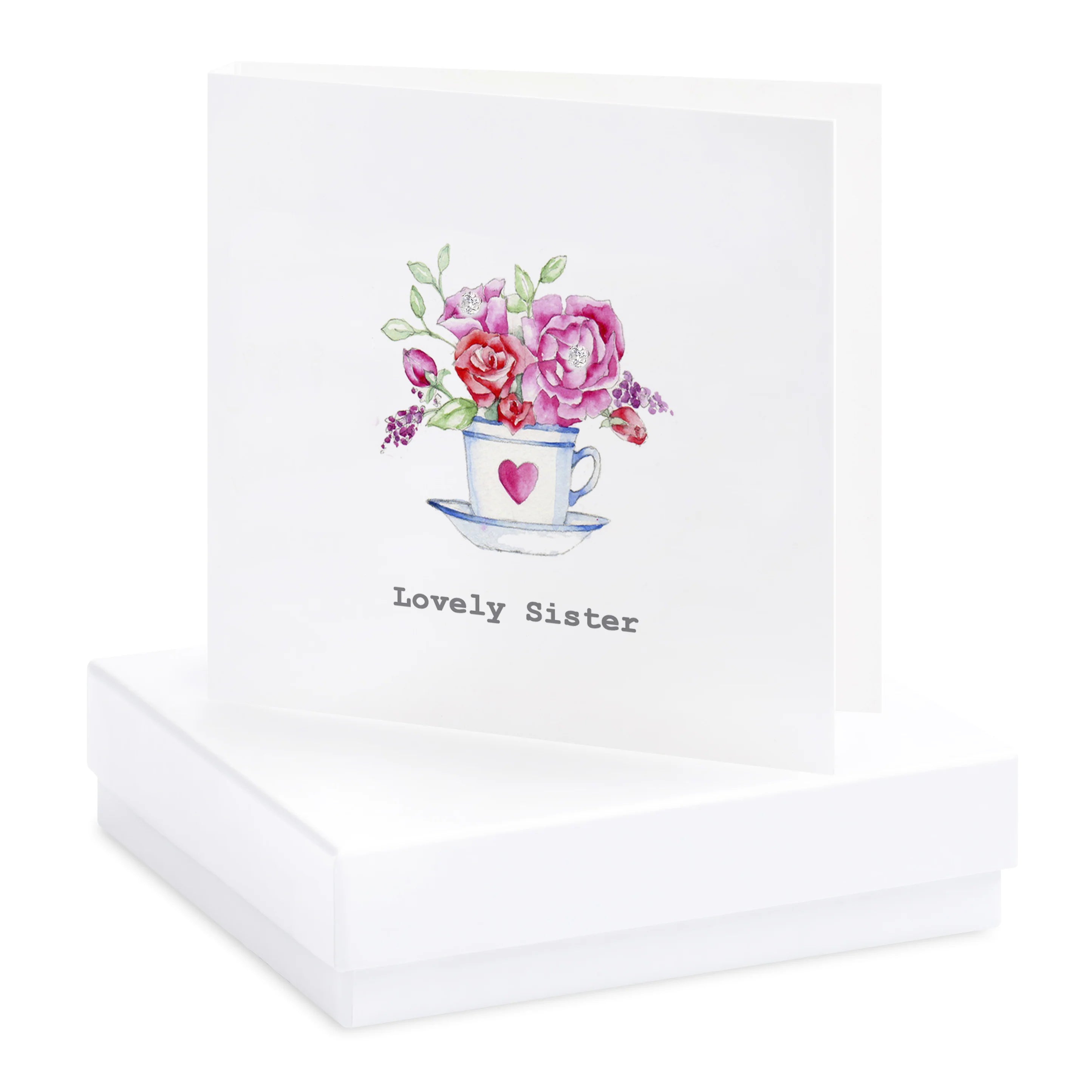 Fabulous Gifts Crumble & Core Teacup Sister Earring Card by Weirs of Baggot Street