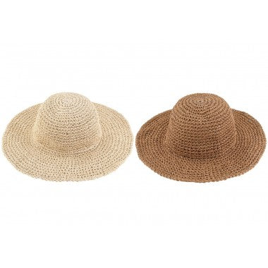 Fabulous Gifts Equilibrium Jewellery Natural Straw Sun Hat by Weirs of Baggot Street