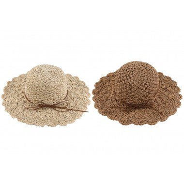 Fabulous Gifts Equilibrium Jewellery Staw Scallop Hat by Weirs of Baggot Street