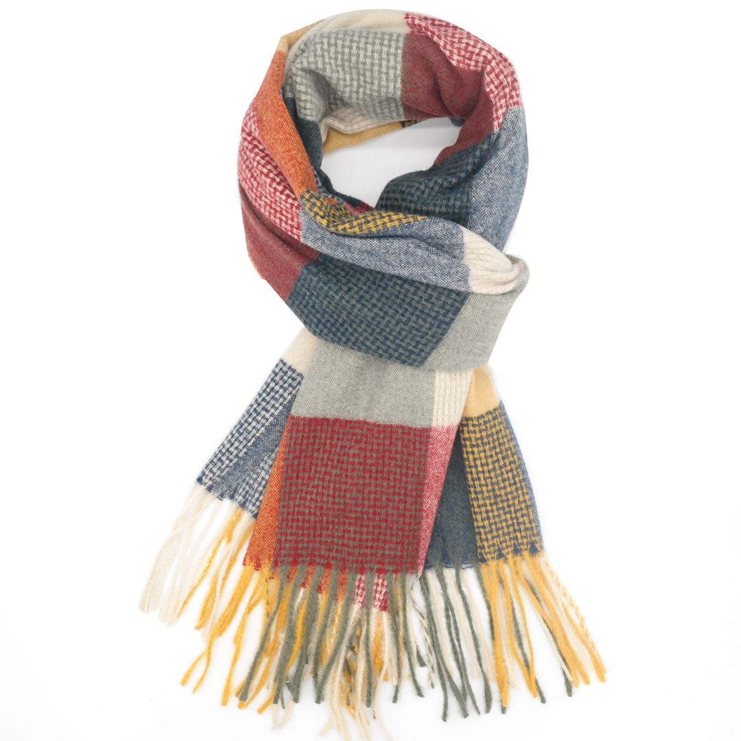 Fabulous Gifts Fashion Tartan Scarf Blue by Weirs of Baggot Street