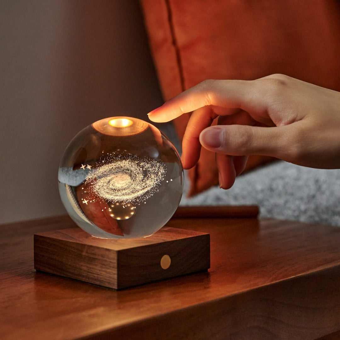 Fabulous Gifts Gingko Design Amber Crystal Light Galaxy by Weirs of Baggot Street