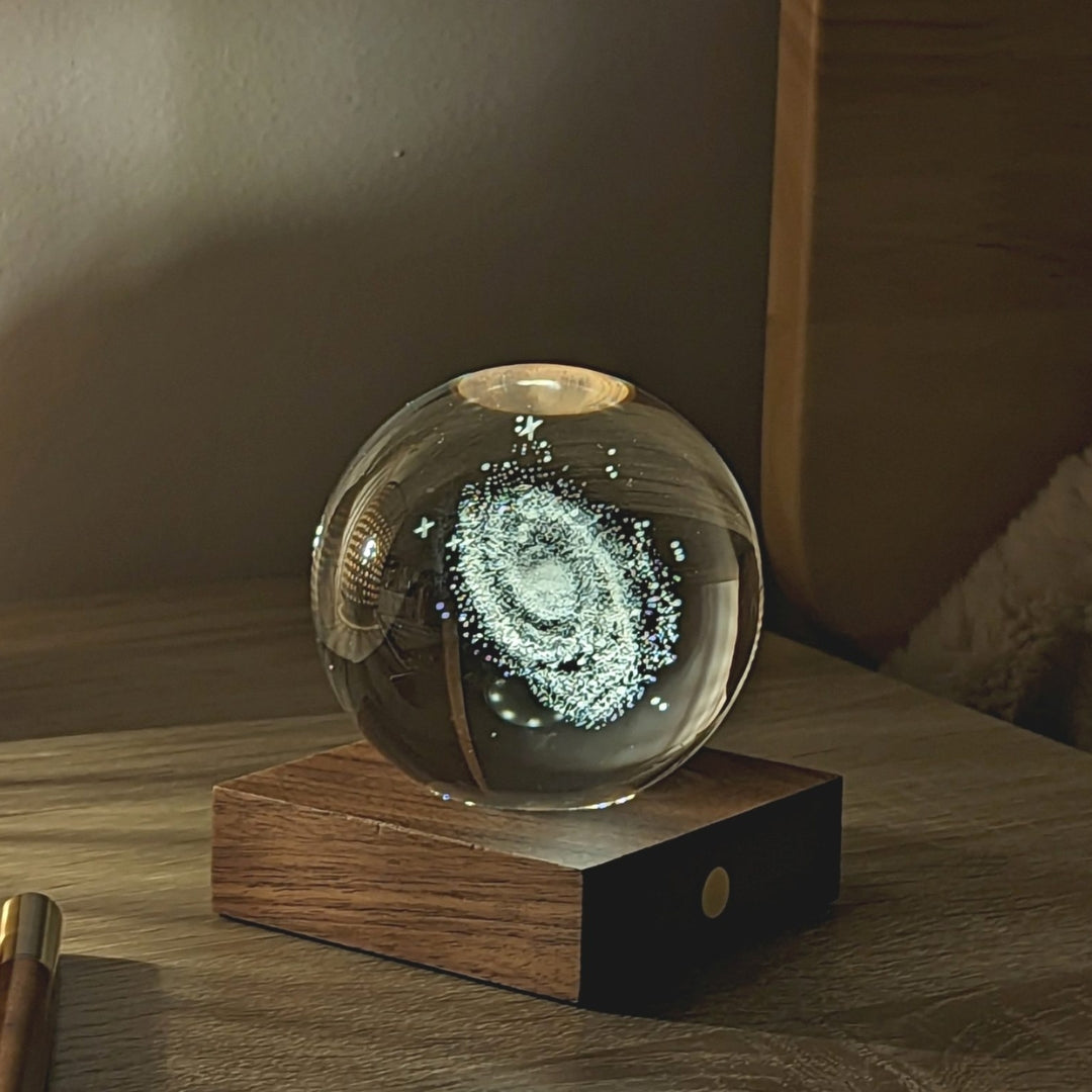 Fabulous Gifts Gingko Design Amber Crystal Light Galaxy by Weirs of Baggot Street