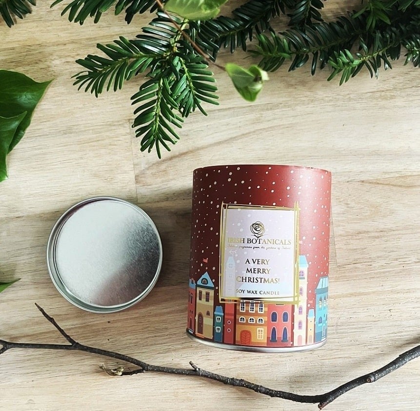 Fabulous Gifts Irish Botanicals A Very Merry Christmas Tin by Weirs of Baggot Street