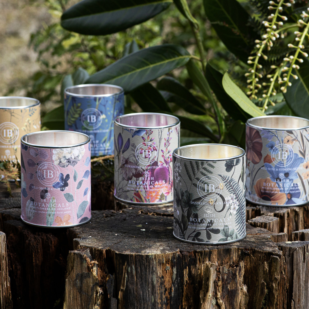 Fabulous Gifts Irish Botanicals Wildflower Rose & Stinging Nettle Tin by Weirs of Baggot Street