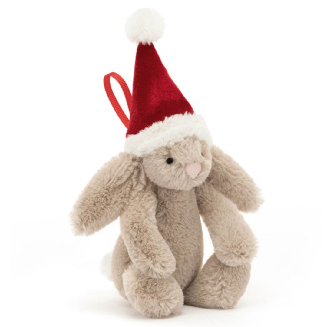 Fabulous Gifts Jellycat Bashful Christmas Bunny Decoration by Weirs of Baggot Street