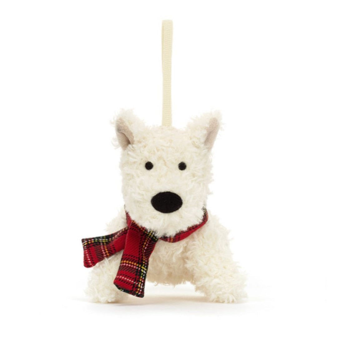 Fabulous Gifts Jellycat Munro Scottie Dog Decoration by Weirs of Baggot Street