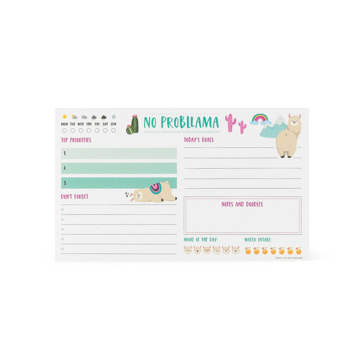 Fabulous Gifts Stationery Legami Paper Thoughts Notepad Llama by Weirs of Baggot Street