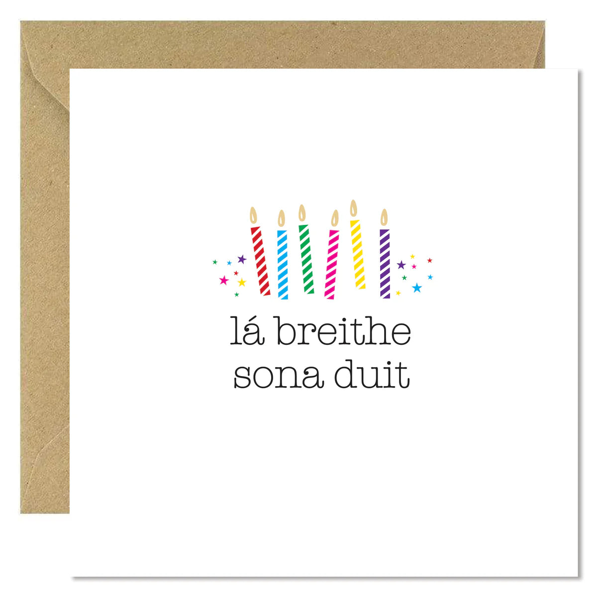 Fabulous Irish Made Greeting Cards Bold Bunny La Breithe Sona Duit Card by Weirs of Baggot Street