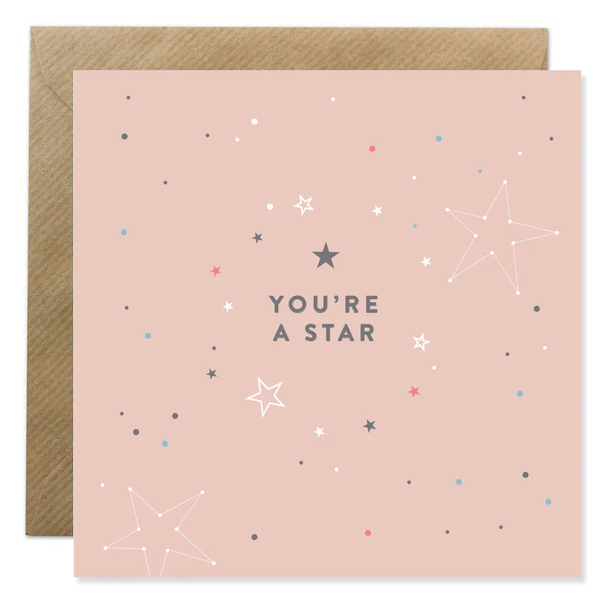 Fabulous Irish Made Greeting Cards Bold Bunny You're A Star by Weirs of Baggot Street