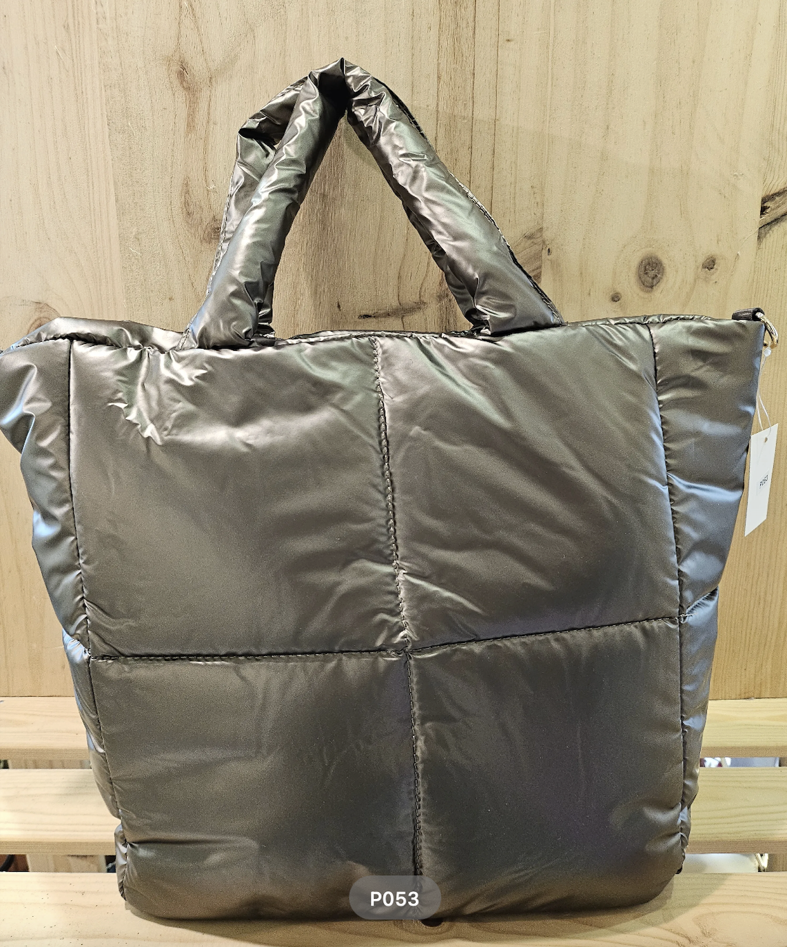 Fabulous Gifts Fashion Large Quilted Bag with Handles Champagne by Weirs of Baggot Street