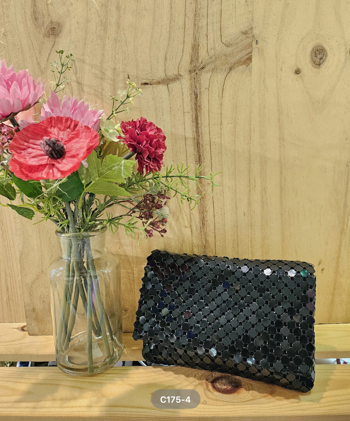 Fabulous Gifts Fashion Medium Metallic Bag Black by Weirs of Baggot Street