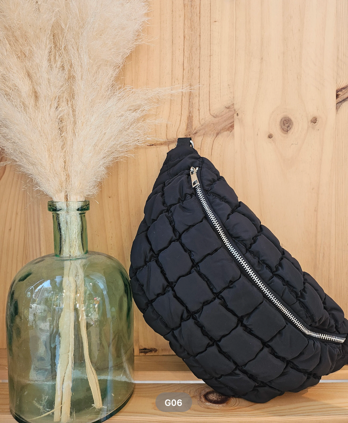 Fabulous Gifts Fashion Quilted Crossbody Bag Black by Weirs of Baggot Street