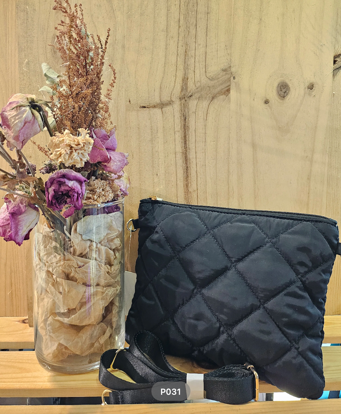 Fabulous Gifts Fashion Quilted Shoulder Bag Black by Weirs of Baggot Street
