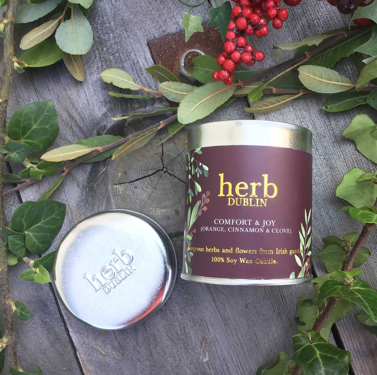Fabulous Gifts Irish Botanicals Herb Comfort And Joy Tin by Weirs of Baggot Street