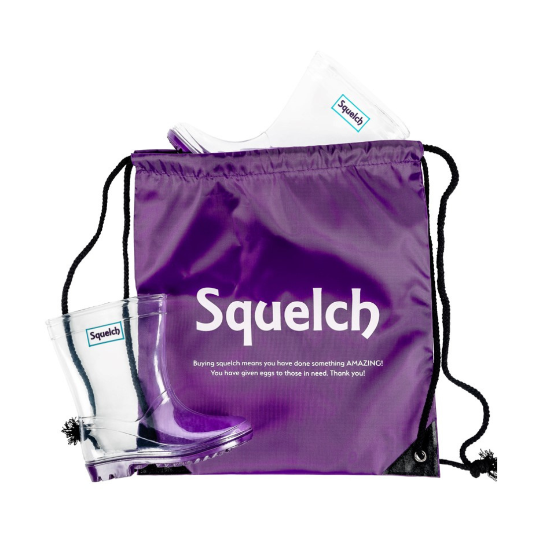 Fabulous Gifts Squelch Minis Clear Wellies Size 29 EU by Weirs of Baggot Street