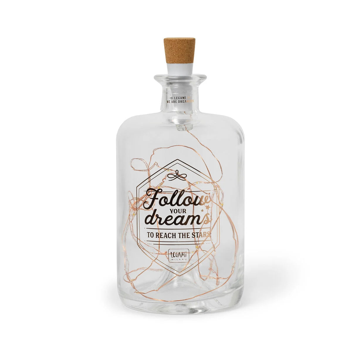 Legami Glass Bottle with Led Lights by Weirs Gifts