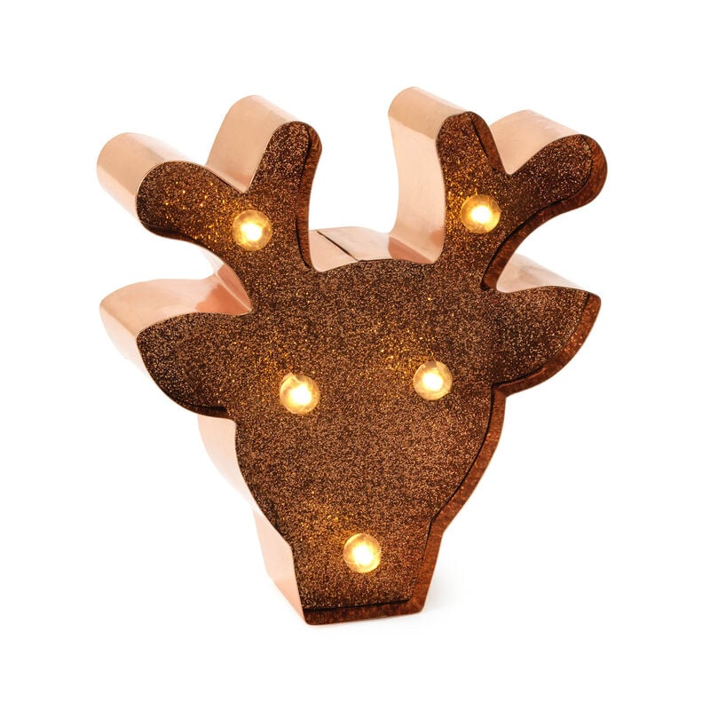 Legami Christmas | Mini Light Christmas Reindeer with Glitter by Weirs of Baggot Street