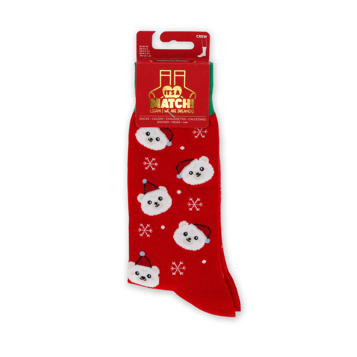 Legami Christmas | Socks Men Polar Bear by Weirs of Baggot Street