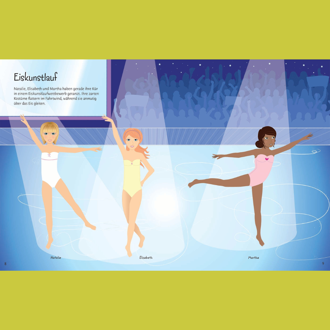 Little Bookworms | Usborne Sticker Dolly Dressing Sports by Weirs of Baggot Street