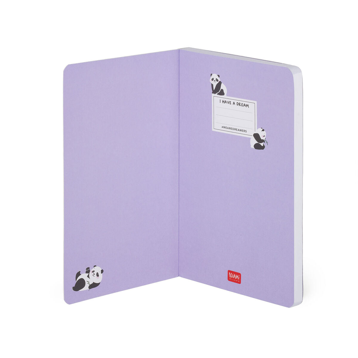 Notebooks - Legami Photo Notebook Medium Lined - Panda by Weirs of Baggot Street