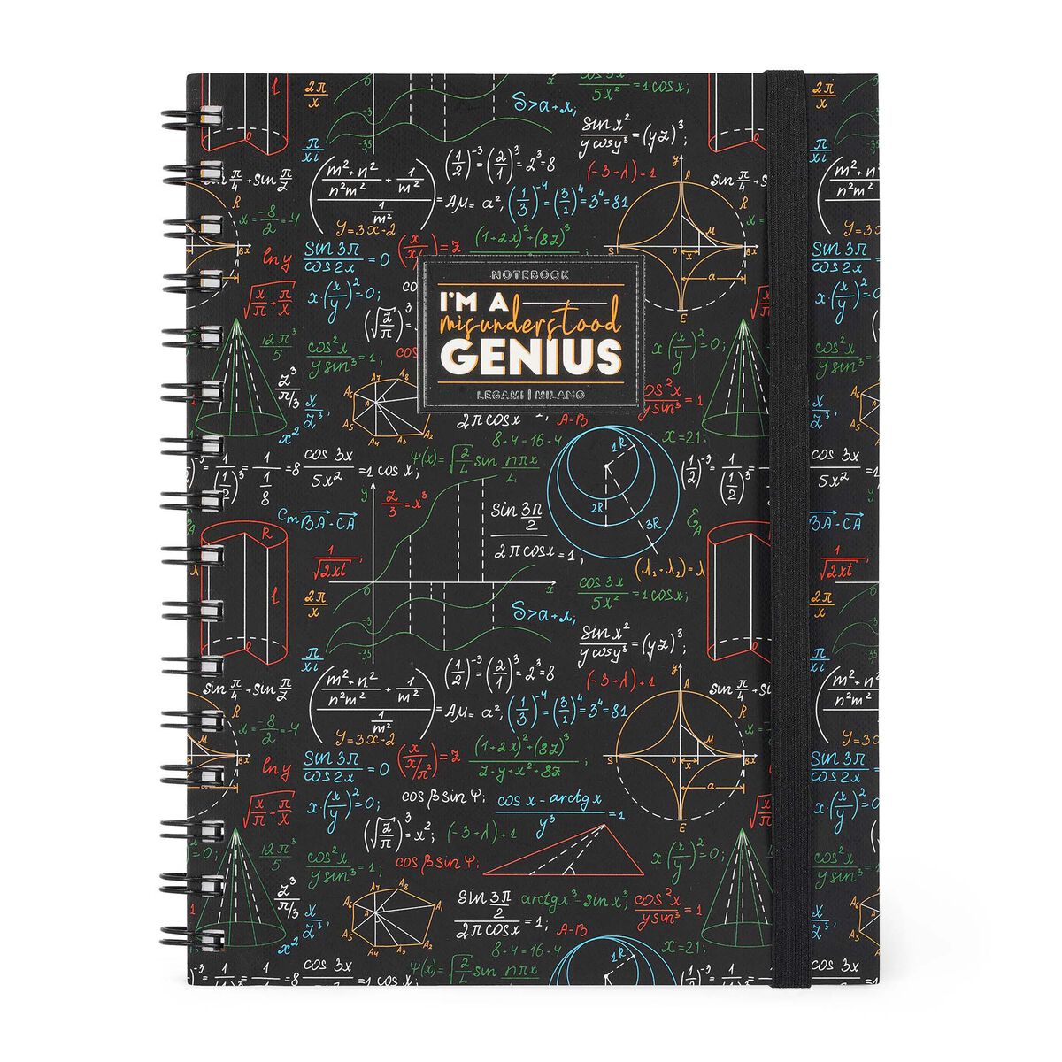 Notebooks Legami A5 Spiral Notebook with lined pages Genius by Weirs of Baggot Street