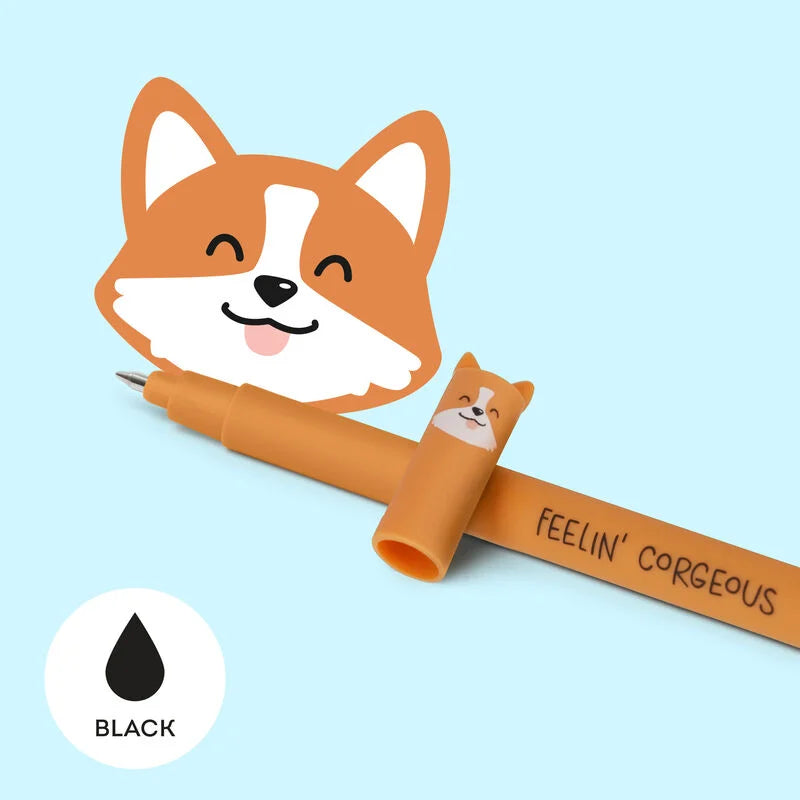 Pens | Legami Erasable Gel Pen Corgi by Weirs of Baggot Street