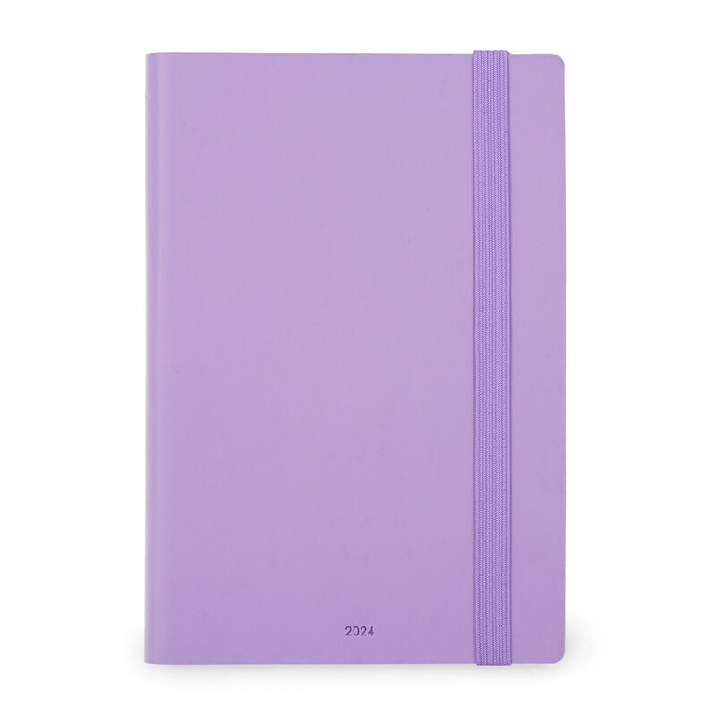 Stationery 2024 Diary | Legami 12 Month Large Daily Diary 2024 Lavender by Weirs of Baggot Street