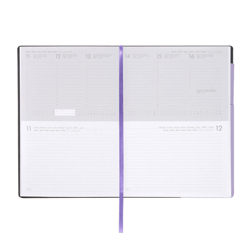 Stationery 2024 Diary | Legami 12 Month Large Daily Diary 2024 Lavender by Weirs of Baggot Street