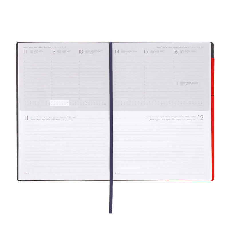 Stationery 2024 Diary | Legami 12 Month Large Daily Diary 2024 Red Passion by Weirs of Baggot Street