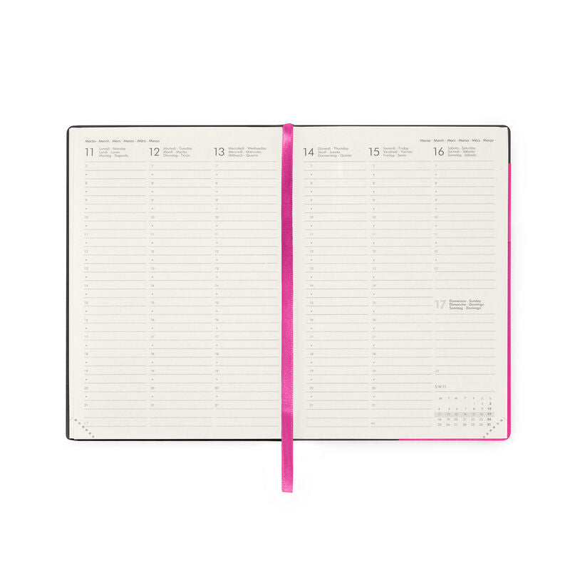 Stationery 2024 Diary | Legami 12 Month Medium Daily Diary 2024 Bougainvillea by Weirs of Baggot Street