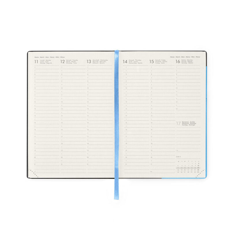 Stationery 2024 Diary | Legami 12 Month Medium Daily Diary 2024 Crystal Blue by Weirs of Baggot Street