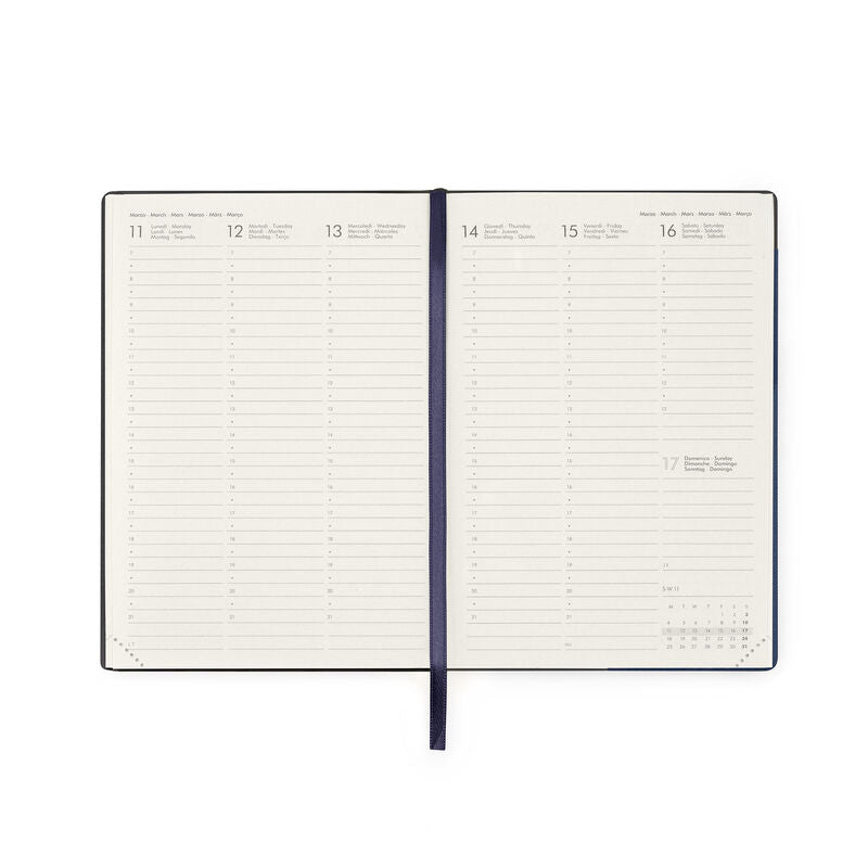Stationery 2024 Diary | Legami 12 Month Medium Daily Diary 2024 Galactic Blue by Weirs of Baggot Street